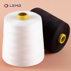 <span class=keywords><strong>Fil</strong></span> à coudre polyester noir, blanc et rouge, cousu à la main, pour usage domestique, délai d'échantillon <span class=keywords><strong>de</strong></span> 7 jours, Chine - Product Image 1