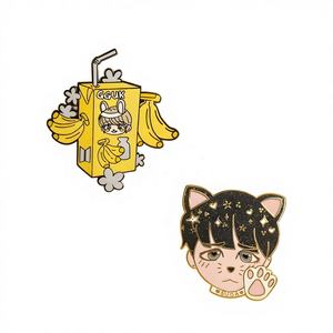 Custom Cast Soft Enamel Lapel <b>Pins</b> <b>Cute</b> Design Metal Badges with Gold-Plated Finish for Advertising & Holiday Gifts - Product Image 5