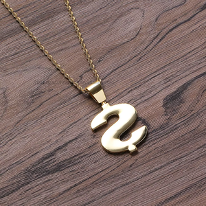 Collar con Colgante Grande de Símbolo de Dólar en Esmalte Azul Verde, Cadena de Dinero CZ para Hombre Estilo Hip Hop y Streetwear - Product Image 3