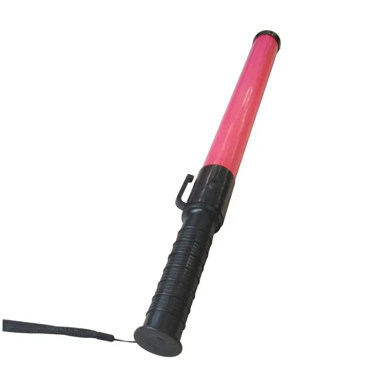 Torcia a LED ricaricabile di sicurezza PC rosso 40x340mm segnale stradale bacchetta stroboscopica modalità traffico Baton