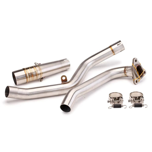 Tubo de escape de motocicleta Slip-On para NC700X NC700S NC750X NC750S <span class=keywords><strong>NC</strong></span> <span class=keywords><strong>750</strong></span> DCT 2012 - 2020, tubo de conexión delantero central - Product Image 6