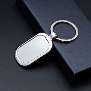Wholesale <b>Blank</b> Plain Round Shaped Laser Logo Luxury Souvenir Made Metal <b>Ring</b> for Printing Keychain Accessories - Product Image 5