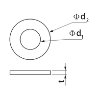 Factory Price High Quality Widely Used Stainless Steel Circular Plain Washer