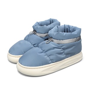 Bottes de neige unisexes, bottines à bout rond, doublure en fourrure, semelle extérieure en caoutchouc, chaudes, antidérapantes, semelle intermédiaire en EVA pour l'hiver - Product Image 5