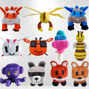 Juguetes de peluche de pulpo suave estilo <span class=keywords><strong>Minecraft</strong></span> al por mayor, animales de peluche para máquina de garras, diseño de píxeles de dibujos animados - Product Image 3