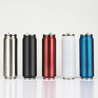 Venta al por mayor de vasos personalizados de 12, 16 y 20 oz para sublimación, de acero inoxidable 304, con aislamiento al vacío, tipo lata de refresco, con tapa y pajita, para fiestas.