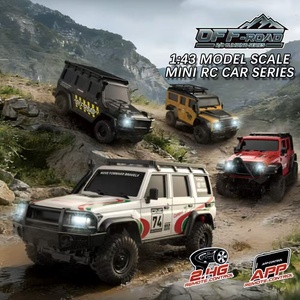 Coche RC Miniatura 1:43 4x4 <span class=keywords><strong>de</strong></span> Escritorio, Juguete <span class=keywords><strong>de</strong></span> Simulación Todoterreno, Coche Eléctrico <span class=keywords><strong>de</strong></span> Plástico <span class=keywords><strong>de</strong></span> Grado Hobby, Camioneta Rock Crawler para Niños - Product Image 1