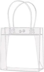 방수 명확한 아름다움 여행 <span class=keywords><strong>Pvc</strong></span> 휴대용 선물 가방 웨딩 선물 가방 재사용 가능한 사용자 정의 로고 투명 - Product Image 2