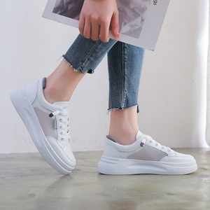 Nouvelles baskets blanches en maille pour femmes, respirantes, fines et décontractées, chaussures en maille polyvalentes - Product Image 6