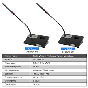 Hội nghị video tốt nhất Micro cuộc họp âm thanh không dây với camera theo dõi hệ thống hội nghị video tất cả trong một - Product Image 2