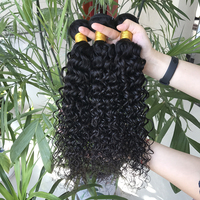 Vente en gros de mèches de cheveux humains brésiliens Remy, ondulés, de 8 à 30 pouces, couleur naturelle, double épaisseur, pour femmes noires