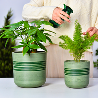 Greenship Pot Bunga Plastik Dalam dan Luar Ruangan, Pot Bunga Emas Dalam Ruangan dan Luar Ruangan