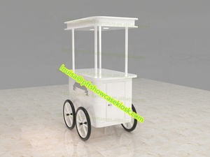 Chariot à café Carnation/Chariot à bonbons/Chariot à hot-dogs et présentoir Chariot à chocolat et bonbons en bois - Product Image 3