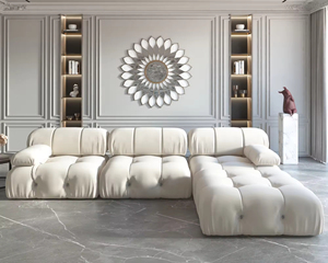 86.6-Inch Modern Simple Design Super-Large Two Seat Modular Sectional Fabric <strong>Sofa</strong> Durable <strong>Sponge</strong> Filling <strong>for</strong> Home Office Hotel - Product Image 3
