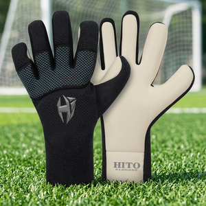 Gants de gardien de but de football professionnels, logo personnalisé imprimé, paume plate coupée, gants d'entraînement sportifs, protection en cuir - Product Image 4