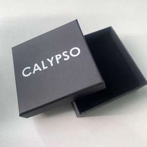 Boîtes cadeaux noires personnalisées avec estampage à chaud blanc pour bijoux, boîtes de parfum de luxe avec votre propre logo - Product Image 5