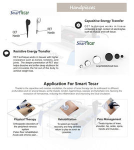 Máquina de Belleza Adelgazante 448k, Ret Cet <span class=keywords><strong>448</strong></span> <span class=keywords><strong>khz</strong></span>, Radiofrecuencia Inteligente Tecar, Dispositivo de Terapia Física para Aliviar el Dolor de Articulaciones de Rodilla - Product Image 5
