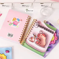 Cuaderno Espiral Expandible Personalizado al por Mayor, Imitación Piel, Venta Directa de Fábrica, Regalo Creativo para Estudiantes, Papelería 185*130mm