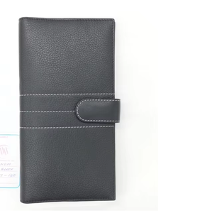 Portefeuille de voyage en cuir noir de luxe, porte-passeport, organiseur de cartes pour femmes, étui d'identité haut de gamme, pochette d'affaires personnalisée, cadeau - Product Image 2