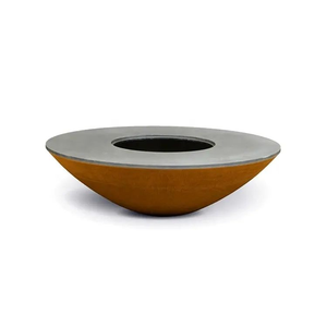 Round Camping Grill Outdoor Barbecue <b>Bbq</b> Grill Corten Steel <b>Bbq</b> - Product Image 3
