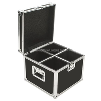 Estuche de carretera de vuelo de aluminio duradero de dimensión personalizada con ruedas para luces giratorias de escenario transporte protector