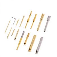 Connecteurs de précision en laiton plaqué or usinés CNC sur mesure, broches conductrices, fiches bananes, sondes pour modèles RC électroniques