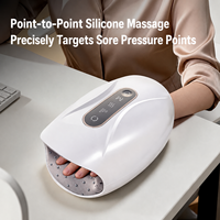 Masseur de mains sans fil électrique à compression avec chaleur et vibrations, tendance 2026, pour salons de bien-être professionnels (vente en gros)