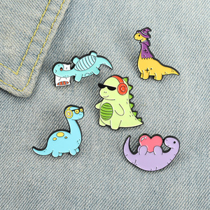 Ensemble d'animaux Dinosaure Monster Series Set <span class=keywords><strong>Hundred</strong></span> Set Brooches Metal Badge Clothing Accessories Wholesale - Product Image 1