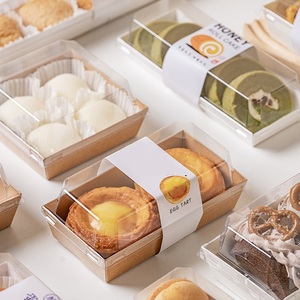 Nhu Cầu Cao Bánh Bao Bì Hộp Bánh Cuộn Thụy Sĩ Cuộn Khăn Cuộn Bánh Sandwich Bao Bì Hộp Cổ Điển Bán Buôn Bánh Hộp - Product Image 2