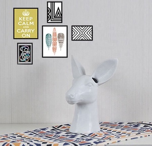 Porte-<span class=keywords><strong>livre</strong></span> en céramique, 1 pièce, style nordique, pour maison, tête de cerf, <span class=keywords><strong>poterie</strong></span> Animal, Vases artisanaux en porcelaine, décorations créatives de salon - Product Image 4