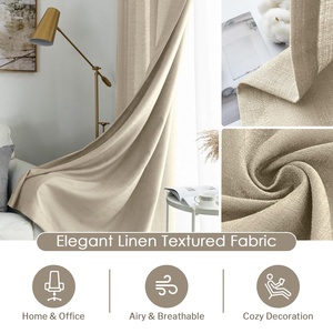 Tessuto per tenda trasparente Bindi Look in poliestere 108 pollici lungo marrone chiaro <span class=keywords><strong>tende</strong></span> semitrasparenti per soggiorno - Product Image 5