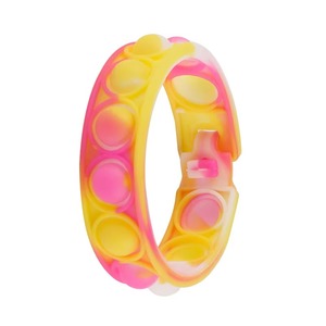 Bracelet anti-stress en silicone coloré pour adultes et enfants, jouet de décompression - Product Image 3