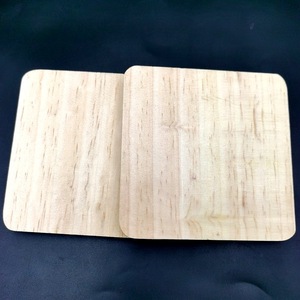Factory direct supply of natural solid wood coasters, Chinese style DIY <b>hand</b>-painted pine wood anti-scalding and - Product Image 3