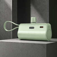 Batterie externe mini 5000 mAh avec câble intégré, chargeur portable compact, entrepôt Allemagne
