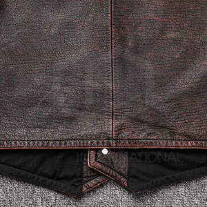 เสื้อกั๊กหนังคอวีระบายอากาศคุณภาพสูงลำลองสำหรับฤดูหนาวของผู้ชาย - Product Image 6