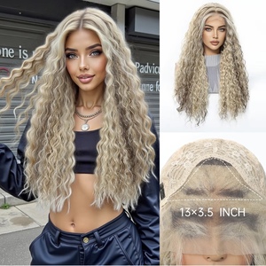 <span class=keywords><strong>Peluca</strong></span> Europe United Afro Pequeño Rizado 13*4 con Flequillo Mate, Fibra de Alta Temperatura, Natural, Transpirable, Se Puede Teñir, Doméstica - Product Image 2