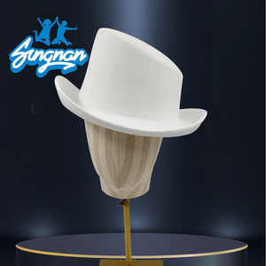 Accessoire de tour de magie accessoire de scène cirque chapeau de fête drôle chapeau haut de forme pliable de Magicia noir - Product Image 3