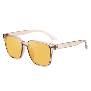 Monturas de Gafas Cuadradas con Protección Anti Luz Azul, Modelo Top Tr90 Amarillo, para Bloquear la Luz Azul de la Computadora - Product Image 4