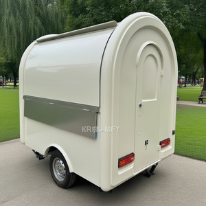 Petite remorque pour extérieur, stand de hot-dogs tacos, kiosque d'affaires mobile, chariot, camion de restauration avec fenêtre de service commercial - Product Image 1