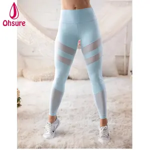 Hot Sale Gym Wear Damen Fitness Strumpfhosen Sexy Mesh Match Frauen Sport Yoga Gym Leggings