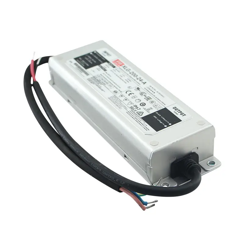 평균 웰 변압기 100/150/200/300w 12/24v dc 출력 AC 입력 100-305V 방수 ELX/XLG/LPV