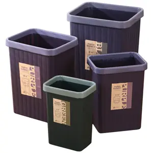 小さな屋内ゴミ箱ゴミ箱長方形の黒いバスルームのゴミ箱プラスチックキッチンのゴミ箱