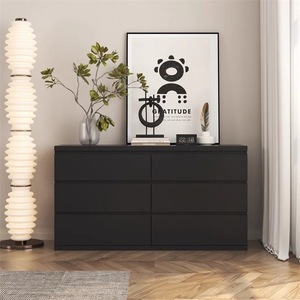 Comò Moderno Minimalista a 6 Cassetti, Armadio Contenitore per <span class=keywords><strong>Camera</strong></span> da <span class=keywords><strong>Letto</strong></span> ad Alta Capacità - Product Image 2
