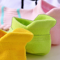 Bas de serviette épais rayé de compression en coton, chaussettes pour hommes, coupe basse, cheville, short pour hommes