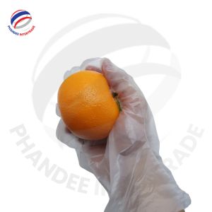 Gants en plastique de marque Eagle, fabriqués en HDPE, jetables, transparents, d'épaisseur moyenne, pour la préparation des aliments - Product Image 3
