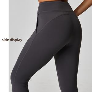 Pantalones de Gimnasio Personalizados para Mujer, Cintura Alta, Cierre Elástico, Pierna Ancha, Leggings de Yoga para Entrenamiento - Product Image 6