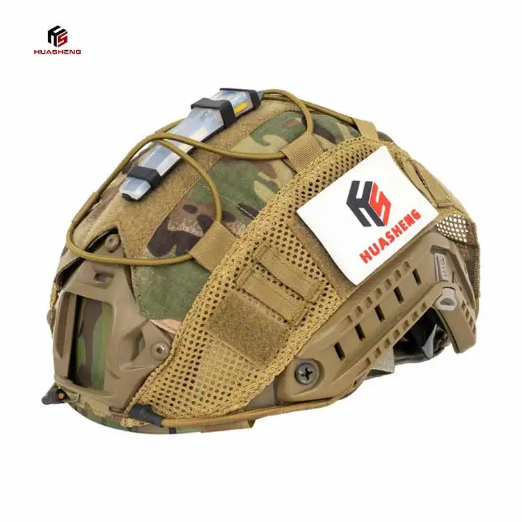 Copertura del casco tattico mimetico personalizzato OEM per il combattimento sportivo all'aperto
