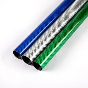 Tubo De Fibra De Carbono Colorido Direto De Fábrica Tubo Oco Personalizado Composto De Carbono Puro
