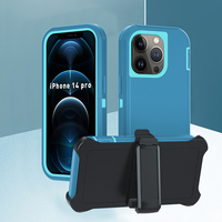 Avec Clip Defender boîte extérieure avec boîte paquet 3 en 1 Robot téléphone couverture arrière pour Iphone pour Samsung pour Lg pour Moto pour Google