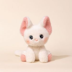 Boneka Kucing Plush Ramah Lingkungan Kartun Super Lembut Tinggi 20cm Dapat Disesuaikan Teman Dekoratif Gantungan Kunci Penggunaan di Meja - Product Image 5